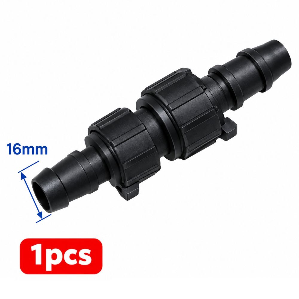 Konektor Selang Drip Irigasi Pertanian 16mm T Elbow Valve Stop Kran Sambungan - Gambar 5