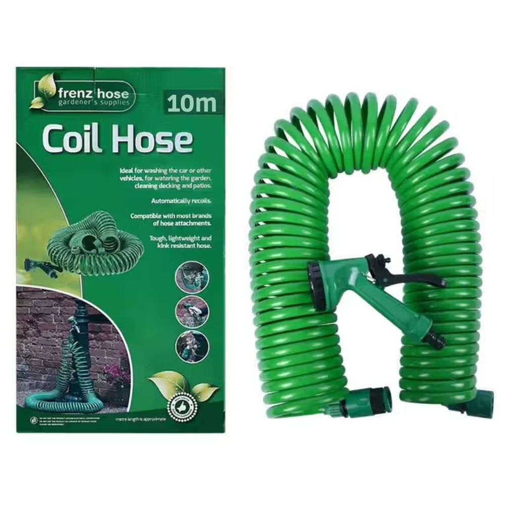 Selang Siram Taman Spiral Hose 10 Meter Selang Air Penyiraman Tanaman Portable - Gambar 5
