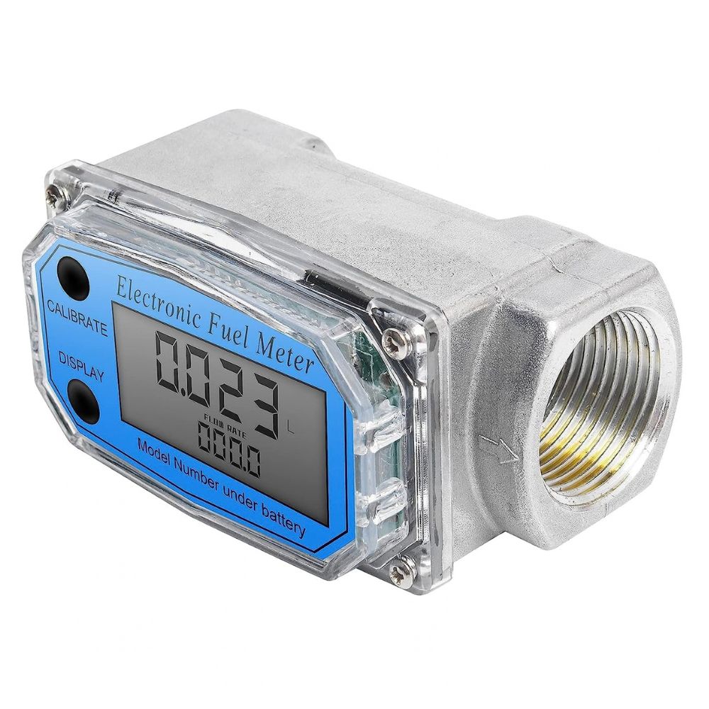 Digital Flowmeter Turbine Alat Pengukur Debit Cairan Bensin Solar Air Liquid Meter - Gambar 3