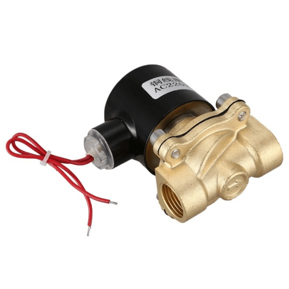 Selenoid Valve AC 220V Katup Solenoid Valve Stop Kran Listrik Pipa Air 1/2" 3/4" 1 Inch - Gambar 2