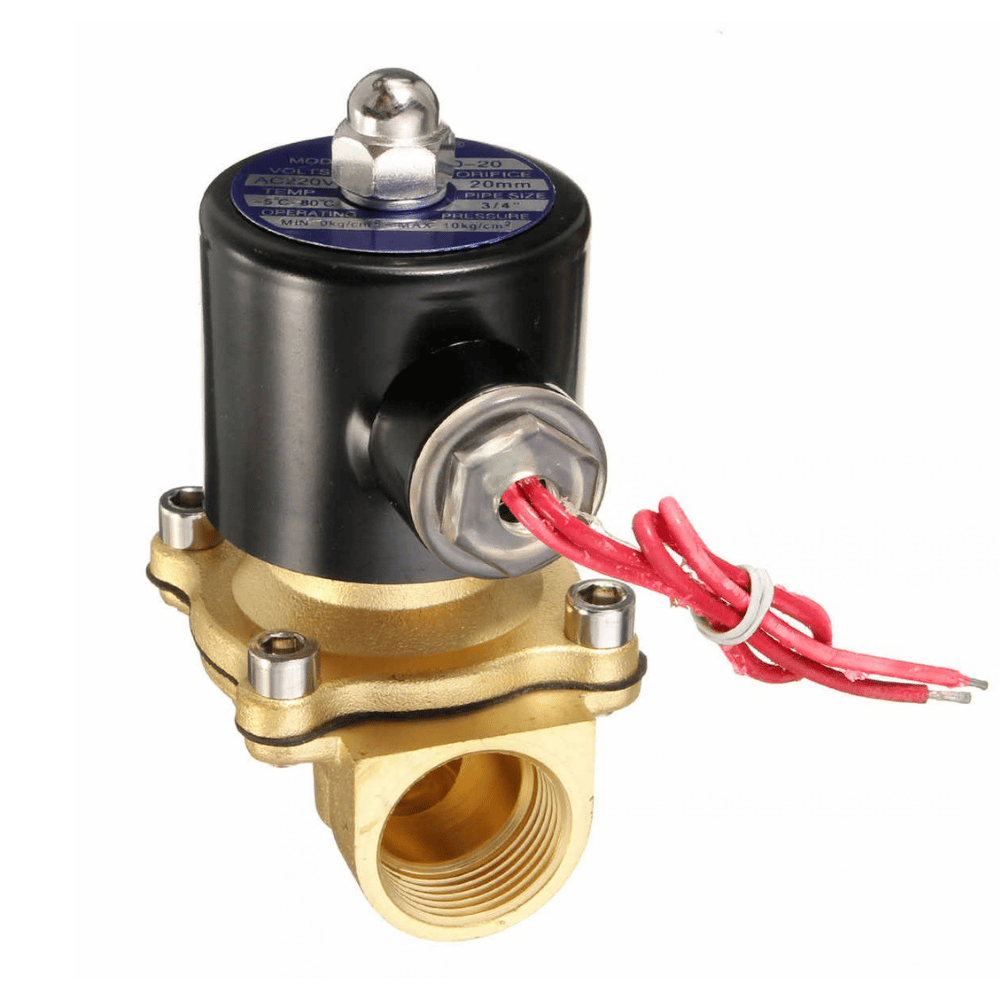 Selenoid Valve AC 220V Katup Solenoid Valve Stop Kran Listrik Pipa Air 1/2" 3/4" 1 Inch - Gambar 3