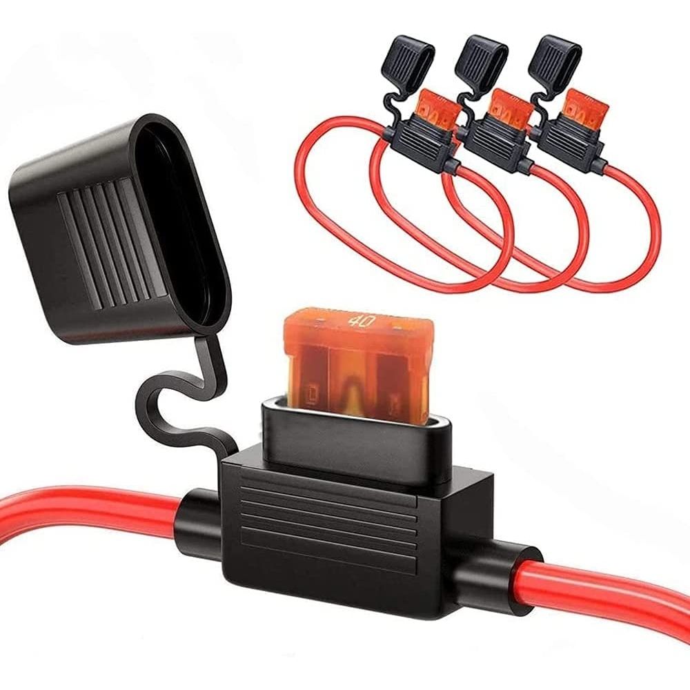 Fuse Holder Waterproof Sekring Holder Fuse Blade Rumah Sekring Anti Air - Gambar 2