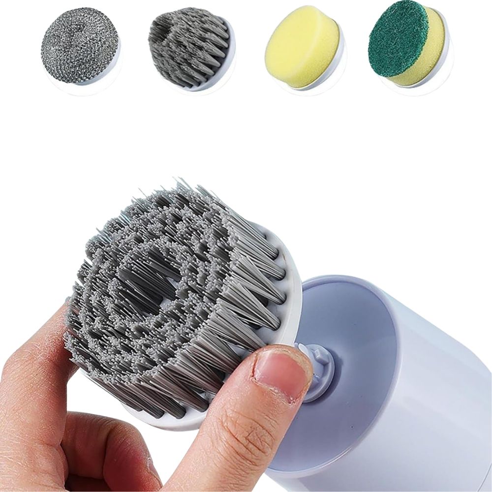 Sikat Pembersih Perabotan Electric Brush Portable Sikat Dapur Baterai - Gambar 5