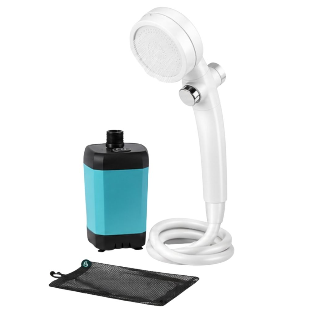 Pompa Shower Portable Pompa Celup Shower Outdoor Submersible Pump Baterai - Gambar 5
