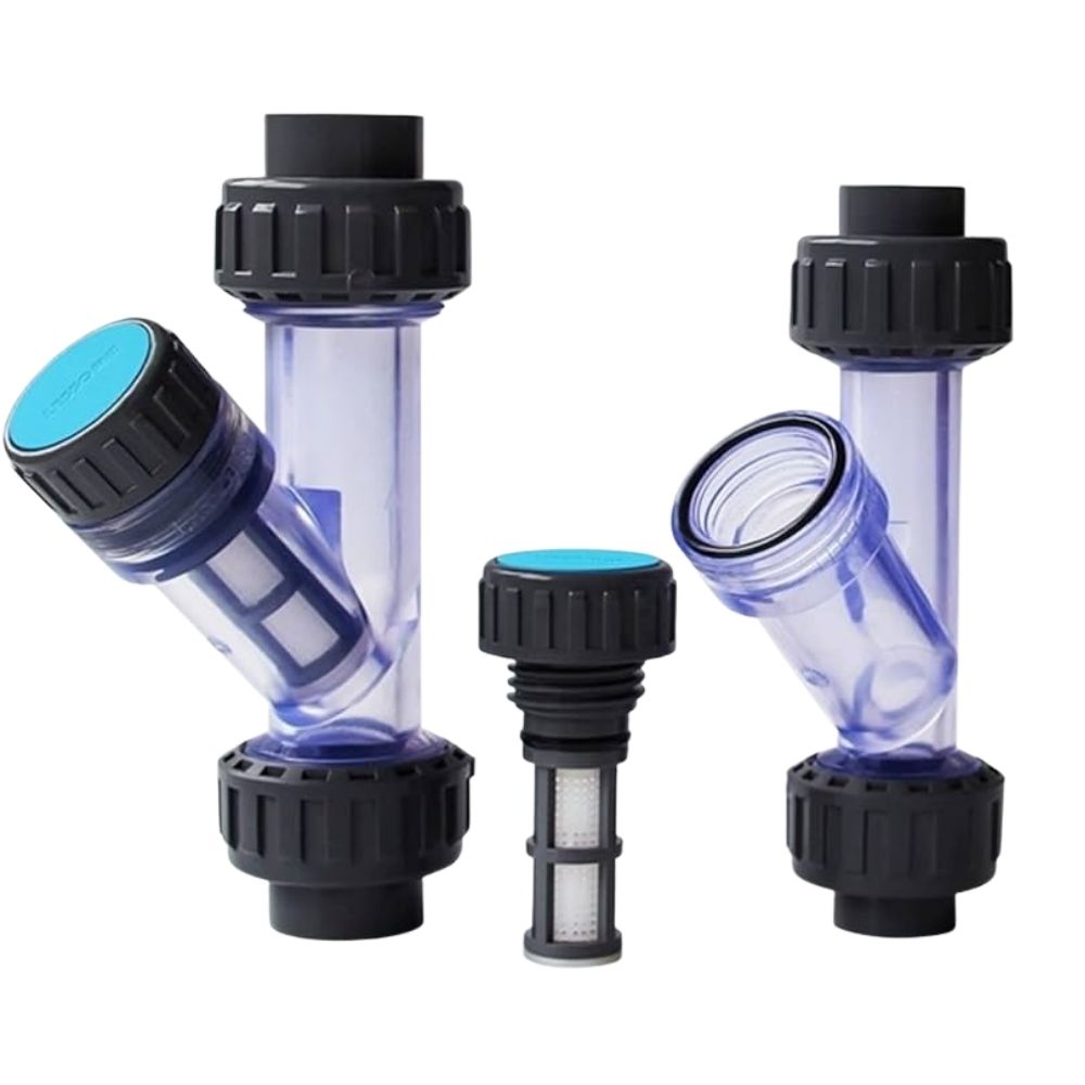 Filter Strainer Pipa Saringan Kotoran Pipa Air Filter Y Strainer Transparan