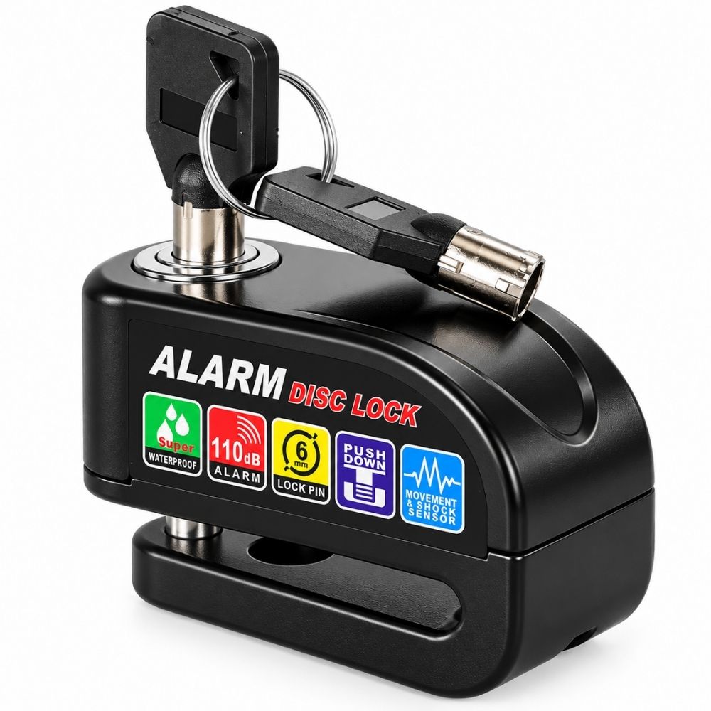 Gembok Alarm Cakram Motor Alarm Pengaman Kunci Motor Waterproof