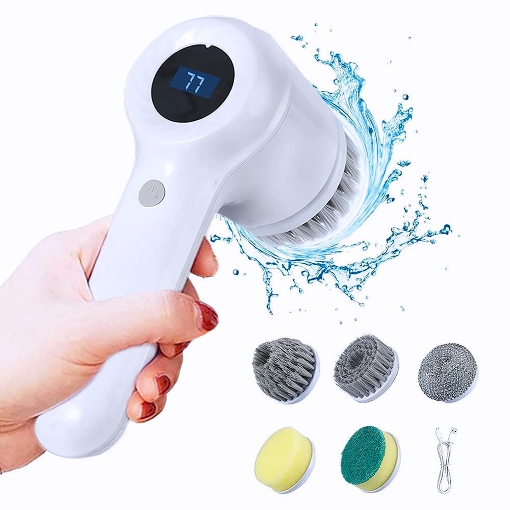 Sikat Pembersih Perabotan Electric Brush Portable Sikat Dapur Baterai