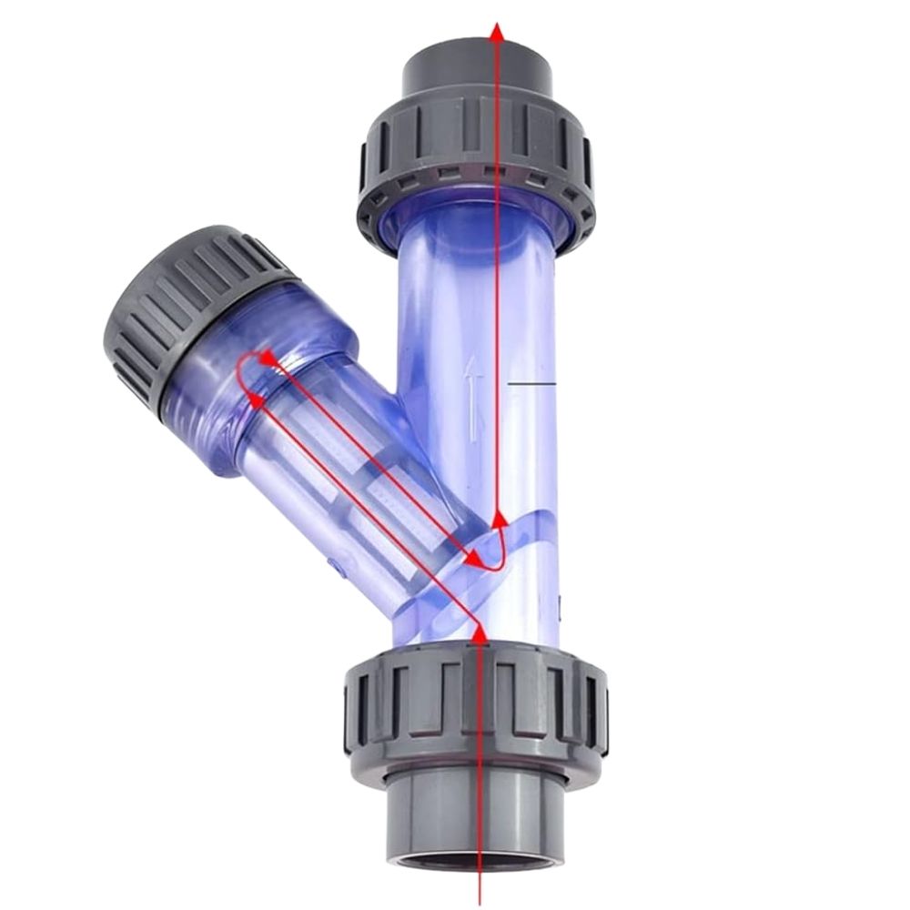 Filter Strainer Pipa Saringan Kotoran Pipa Air Filter Y Strainer Transparan - Gambar 5